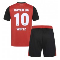 Dres Bayer Leverkusen Florian Wirtz #10 Domaci za djecu 2024-25 Kratak Rukav (+ kratke hlače)